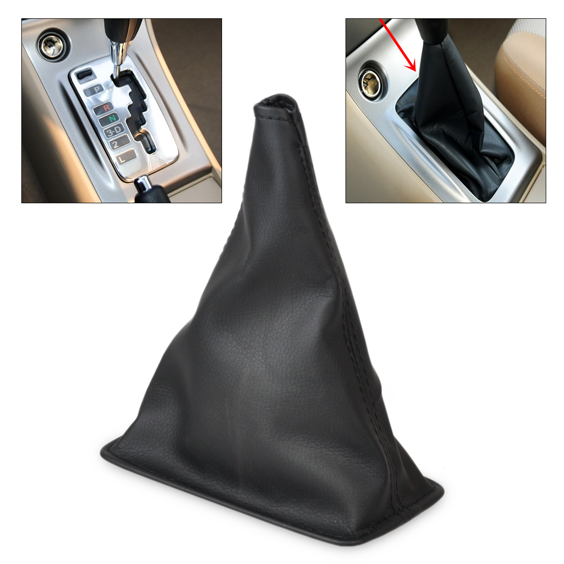 Black Pu Leather Gear Stick Shift Boot Cover Gaiter Fit For 01 13 Toyota Corolla Ebay