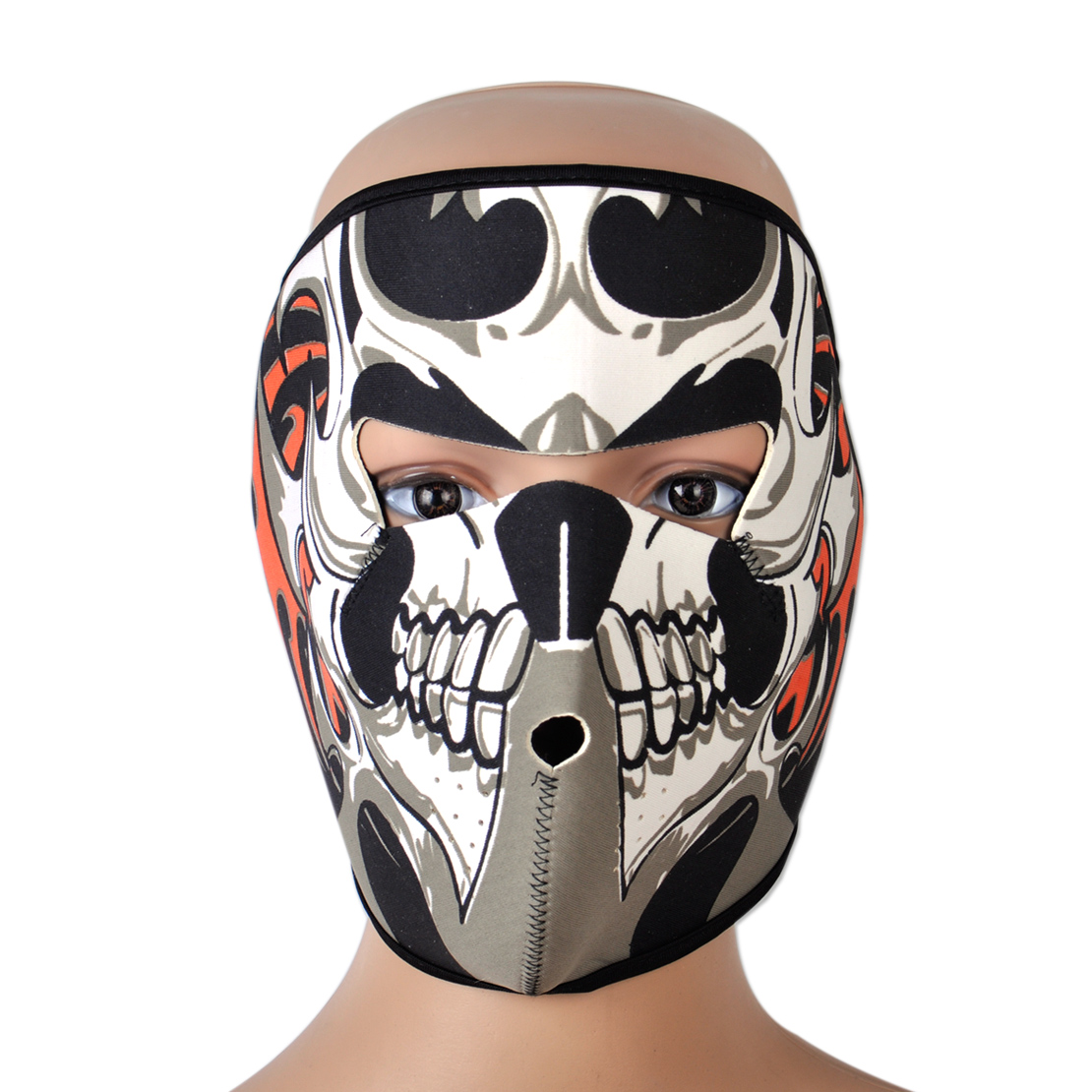 New Punk Skull Neoprene Full Face Mask Ski Skeleton Reversible Motorcycle Biker Ebay 3915