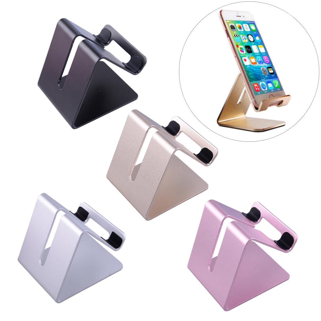 Aluminum Cell Phone Desk Desktop Stand Holder Mount Cradle For