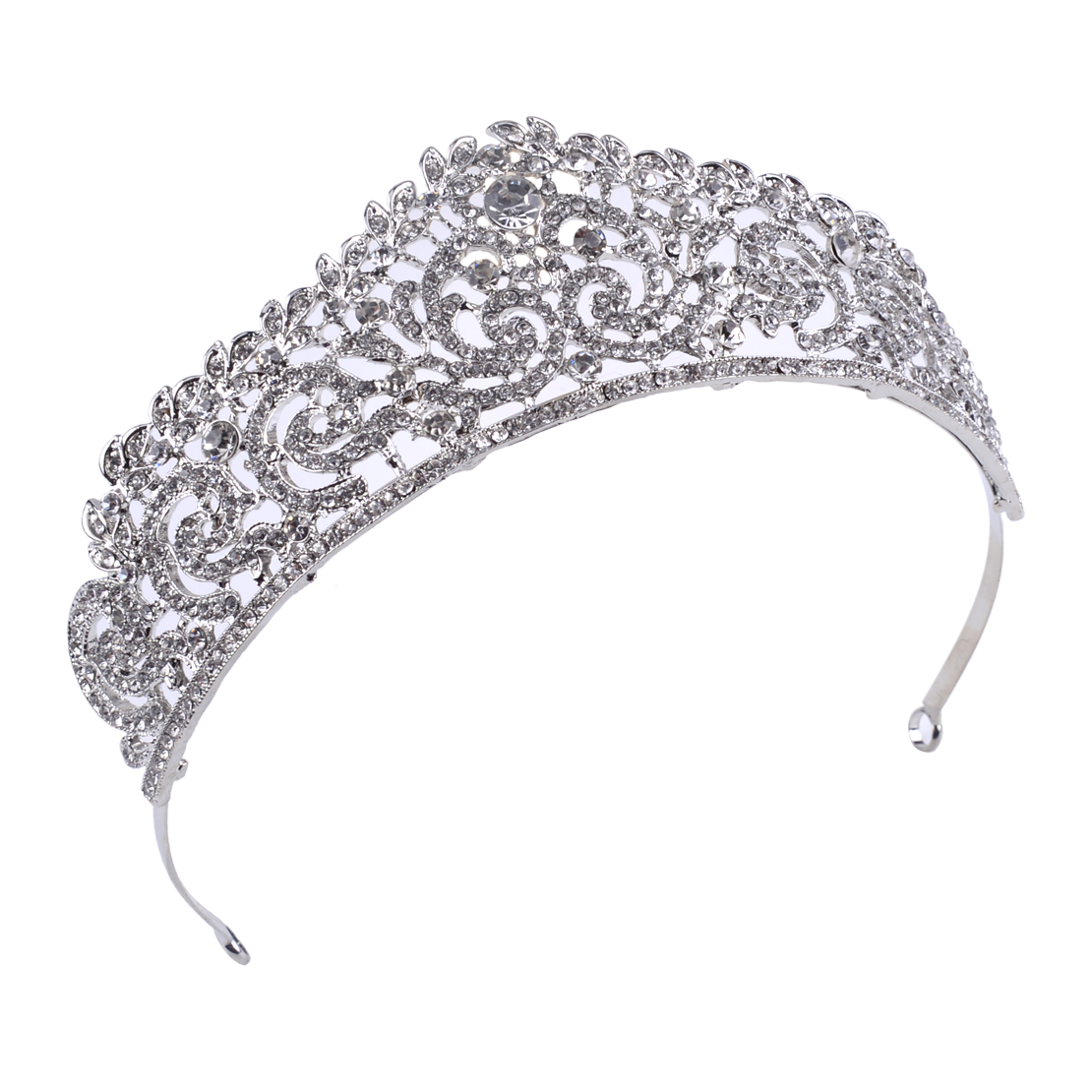 Rhinestone Crystal Wedding Crown Bridesmaid Bridal Queen Tiara Crown