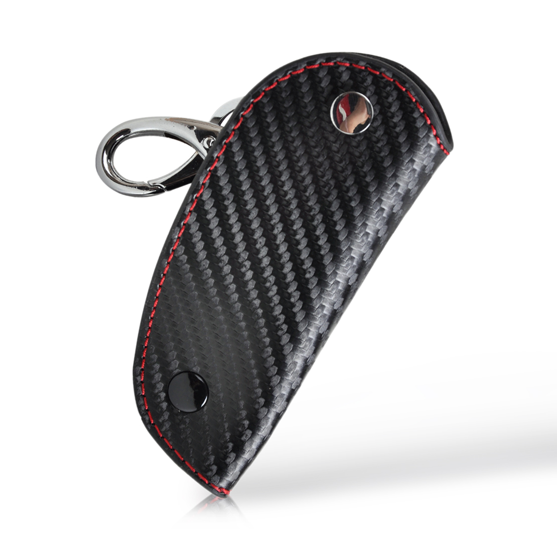 Hot 3D Leather Carbon Fiber Remote Smart Key Case Chain keyless Fob ...