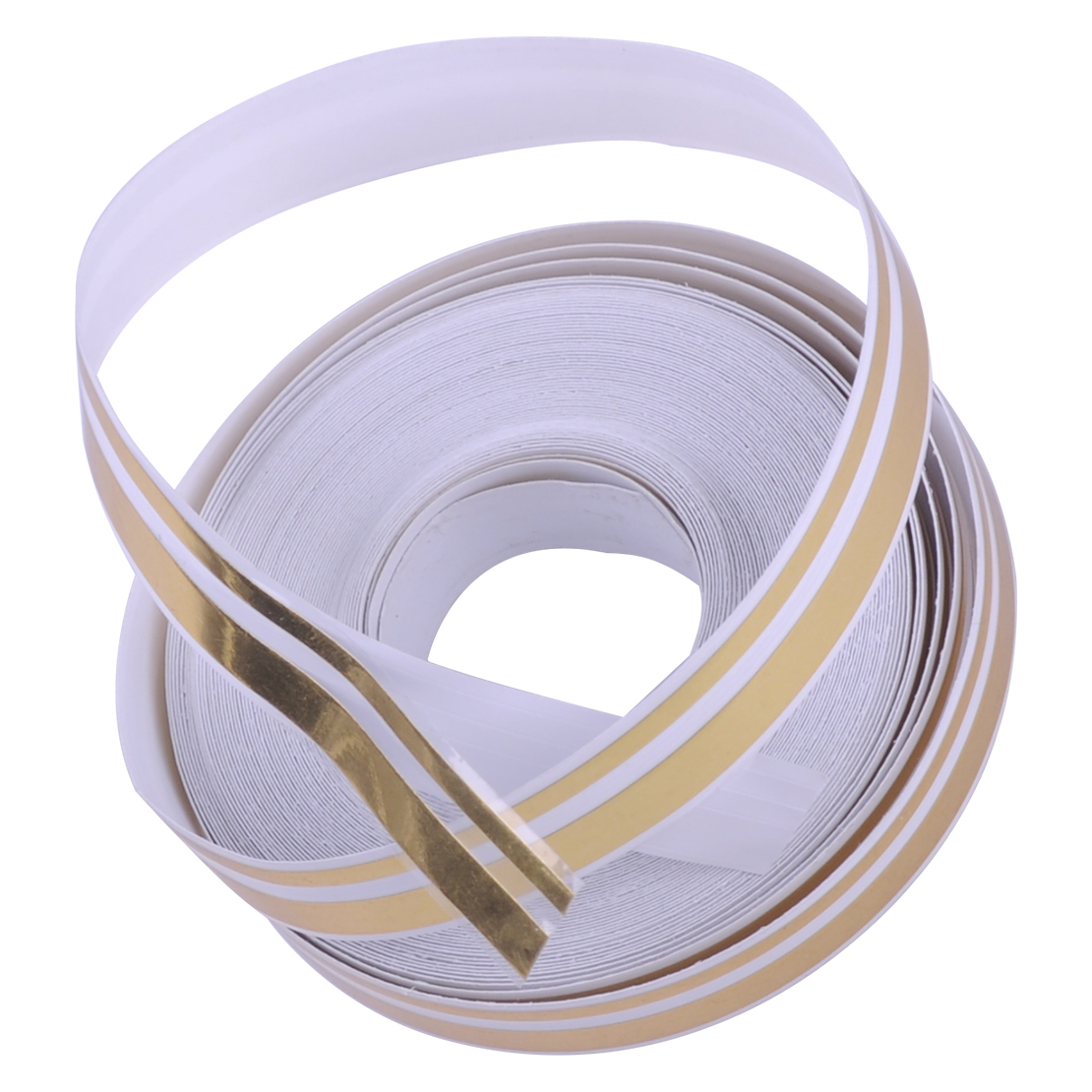 12mm Gold Car Sticker Double Line Pin Stripe Streamline Tape Vinyl Roll