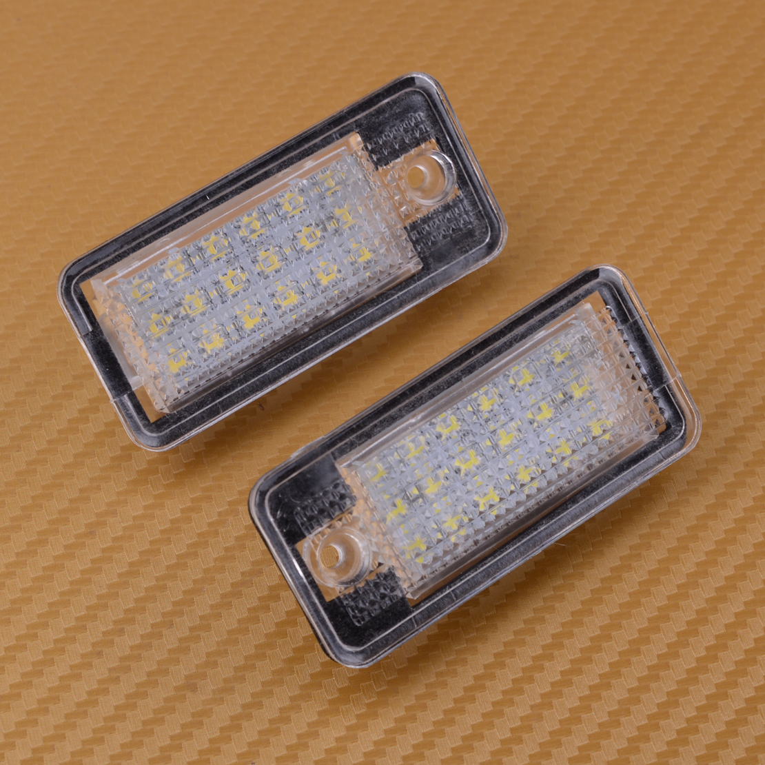 2x Error Free LED Kennzeichenbeleuchtung für AUDI Q7 A3 S3 S4 B6
