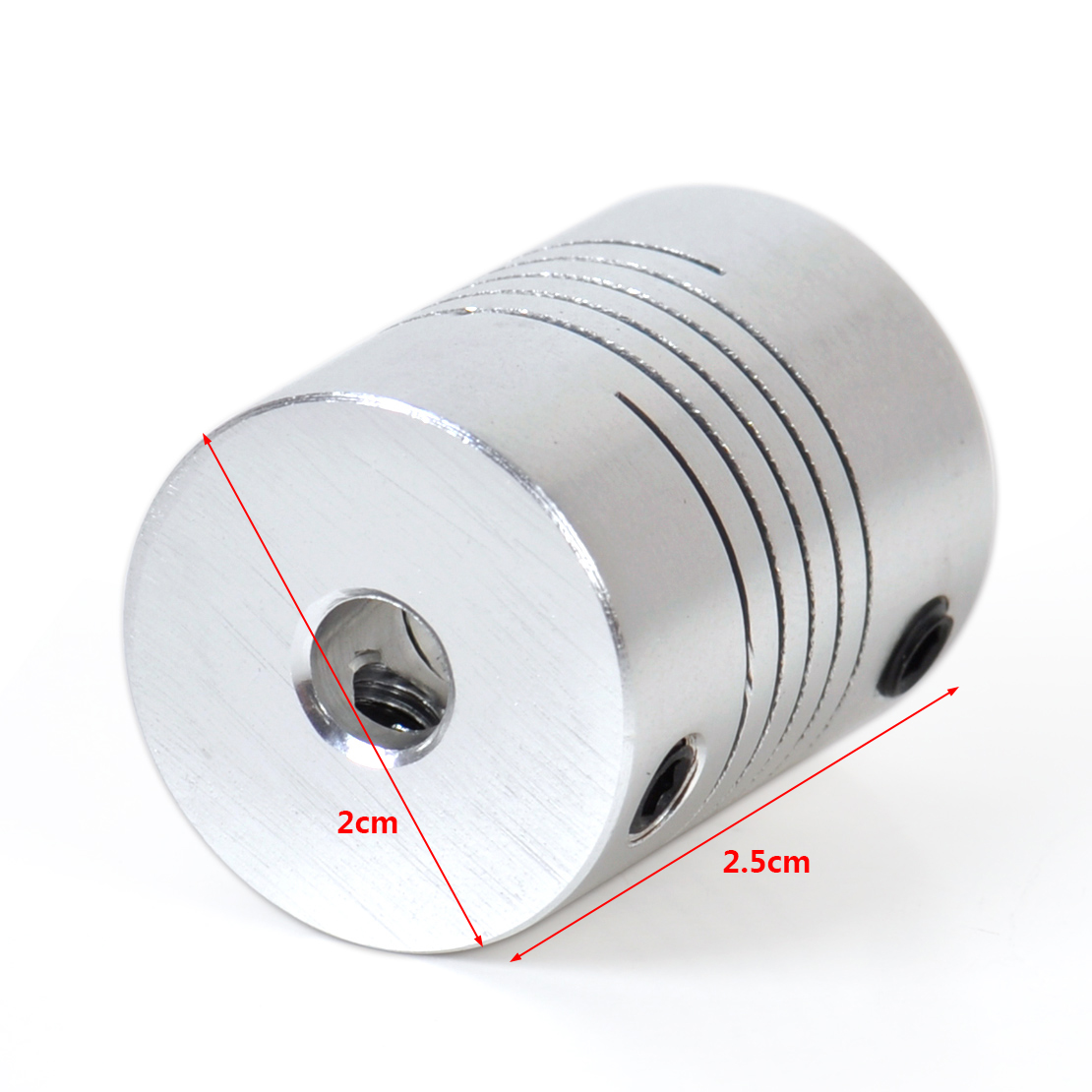 Aluminum 5mmx8mm Flexible Shaft Coupler Coupling For 3D Printer Z Axes ... - 2