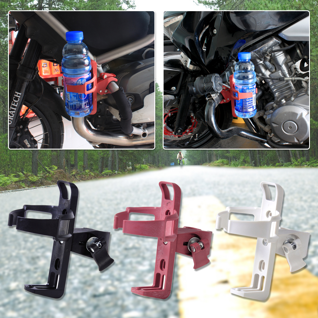 bottle holder for motorbike