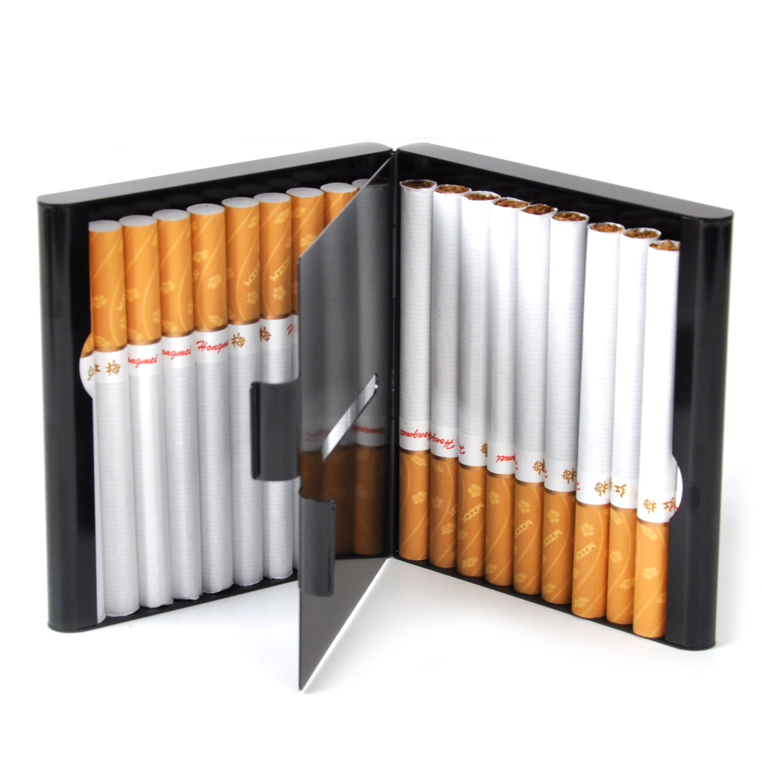 Aluminum Cigarette Case Storage for 20 Cigarettes Holder Double Sided ...