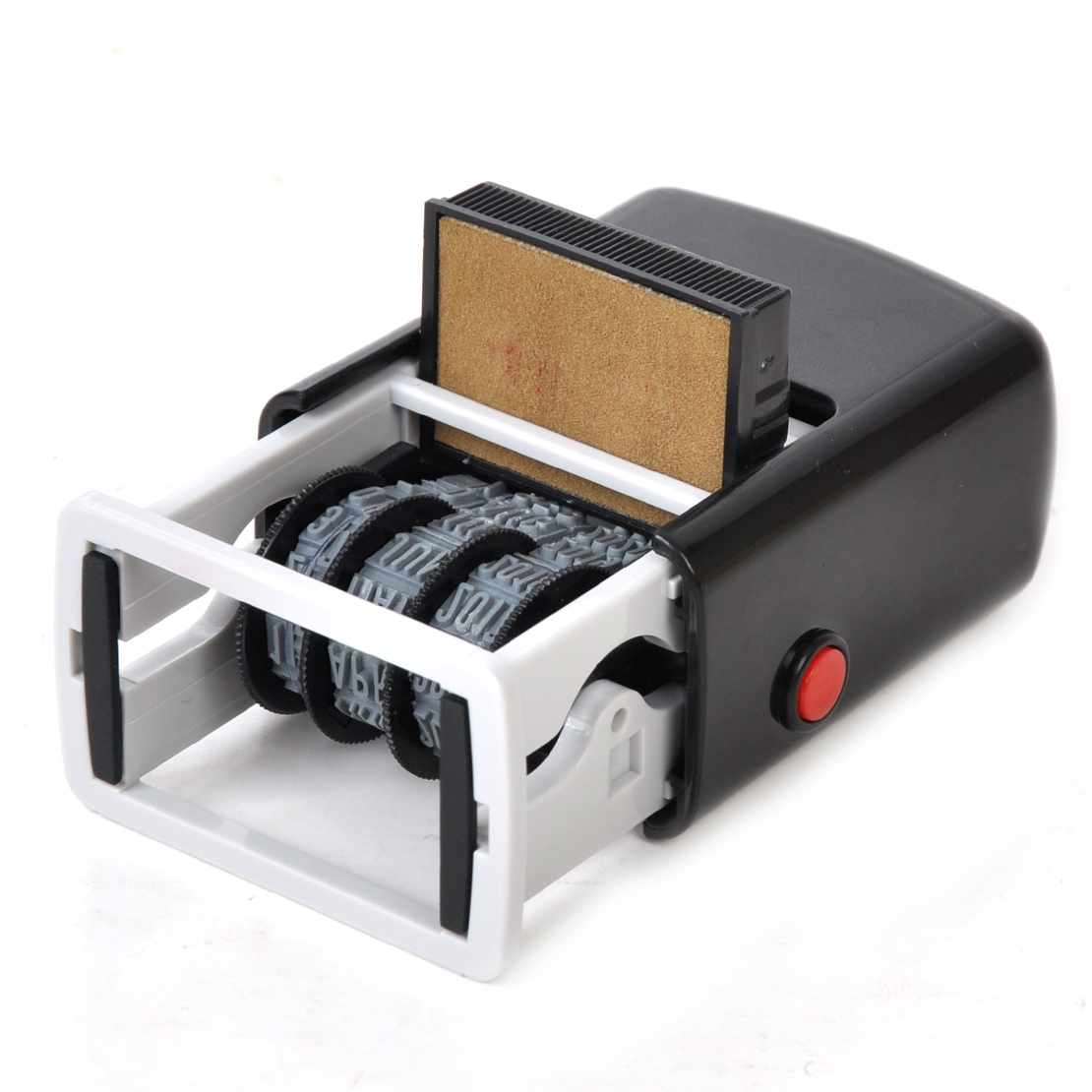 Self-Inking Automatic Mini Dater Date Chop Rubber Stamp Seal + Ink Pad ...