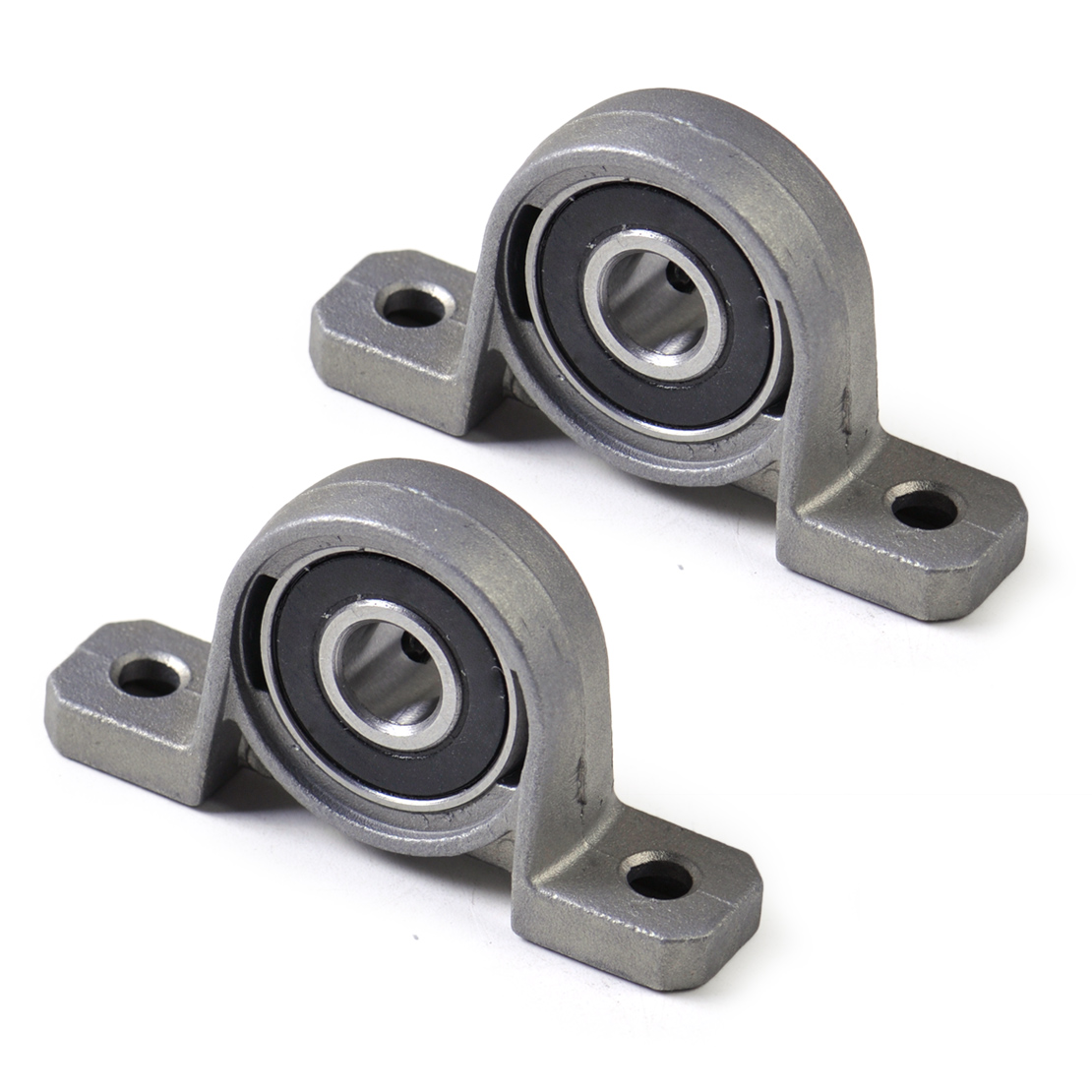 NEW 8mm Pair Pillow Block Cast Housing Mounted Ball Bearings Vertical ...